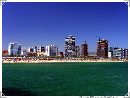 barcelona beach photos. Mar Bella each Barcelona.