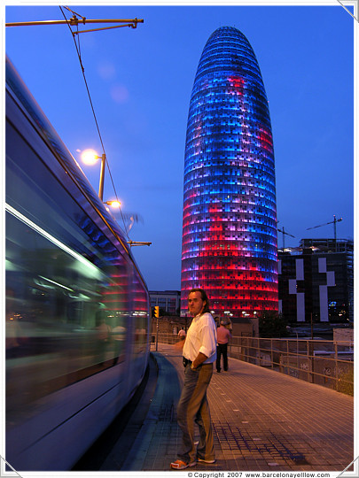 Agbar Tower - Barcelona Illuminated Agbar Tower - Barcelona Illuminated