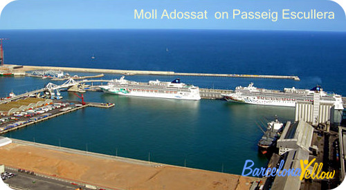 Terminals A, B, C, D on Moll Adossat Terminals A, B, C, D on Moll Adossat