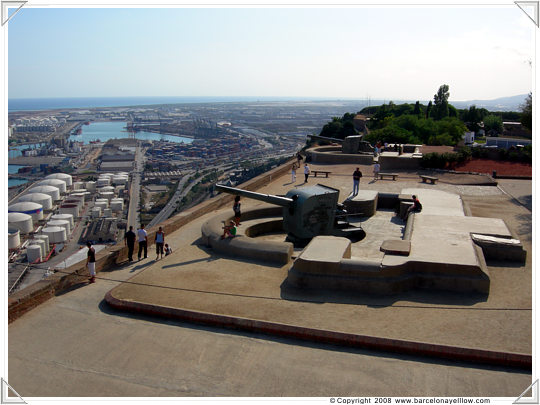 Pictures military fort Barcelona Montjuic