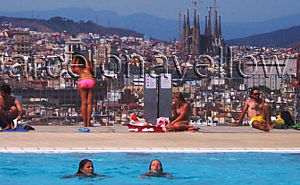 Olympic diving swimming pool Montjuic 