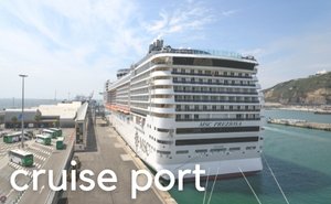 Map Barcelona cruise ship terminals and Moll Adossat pier at Barcelona port