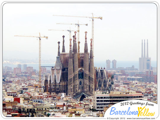 La Sagrada Familia sky line 2012