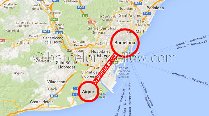 Airports In Barcelona Spain Map - Danell Doloritas