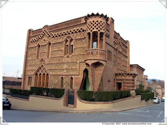 One of the houses built for Colonia Guell