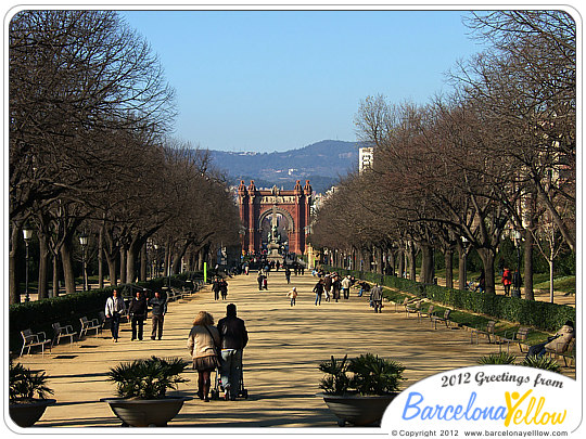 Passeig Lluis Companys and Arc de Triomf