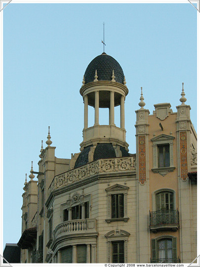 Turret in Eixample district of Barcelona