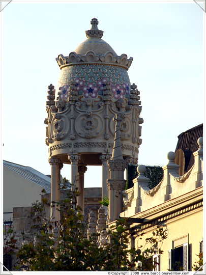 Turrets in Eixample district of Barcelona