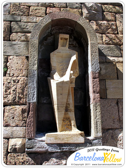 Sant Jordi statue by Subirachs at Montserrat Abbey