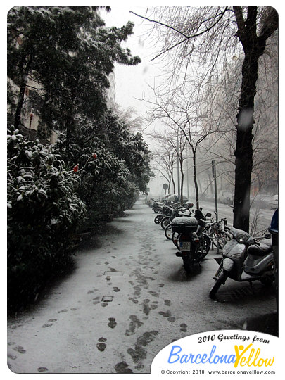 Barcelona snowstorm March 8 2010