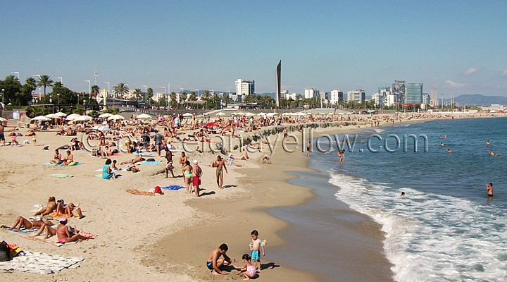 Mar Bella beach Barcelona. 