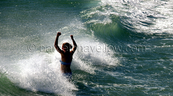 Waves Barcelona beaches