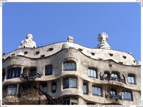 Casa Mila, La Pedrera by Gaudi in Barcelona