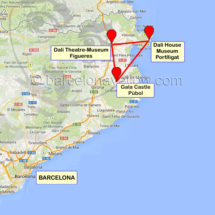 Dali Triangle Map Spain Dali Triangle Map Spain