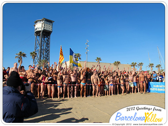 New Years Swim Barcelona. Primer Bany de L'Any