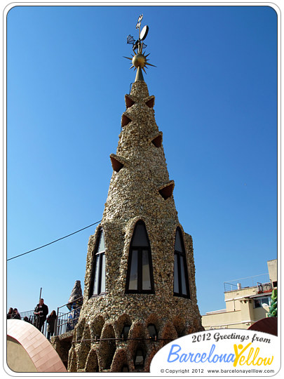 Palau Guell roof spire
