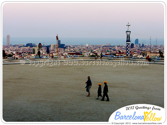 Terrace at Park Guell Barcelona