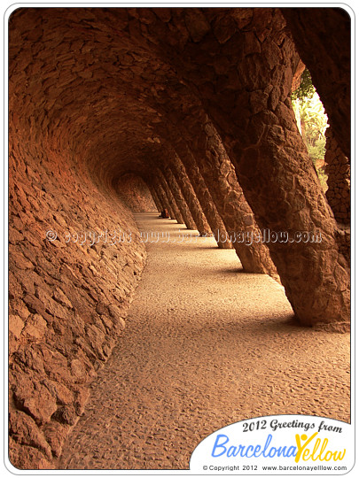 Pathway in Parc Guell Barcelona