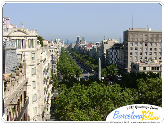 Barcelona 2023 - Passeig de Gracia - Paseo de Gracia street Barcelona