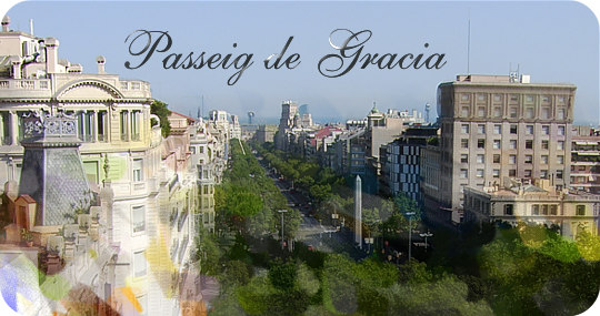 Barcelona 2023 - Passeig de Gracia - Paseo de Gracia street Barcelona