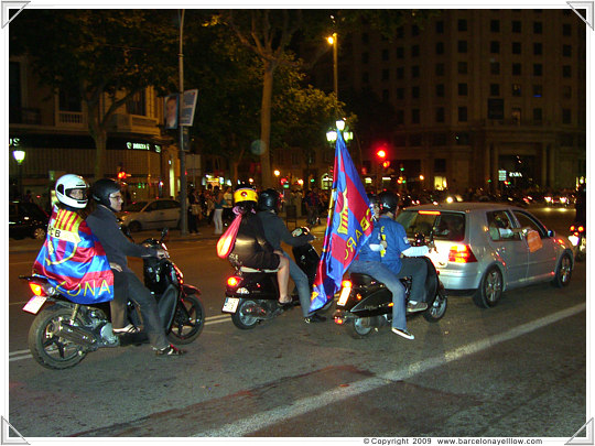 pictures barca plaza catalunya 28 may 2009