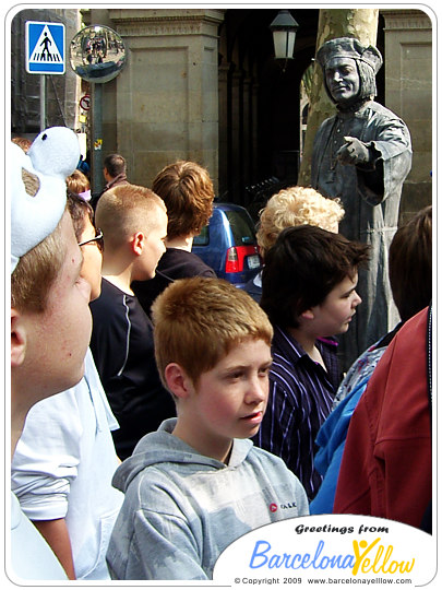 La Rambla statue