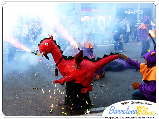 Merce correfoc dragon