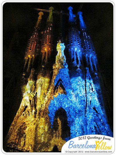 Light show Sagrada Famila Merce Festival 2012