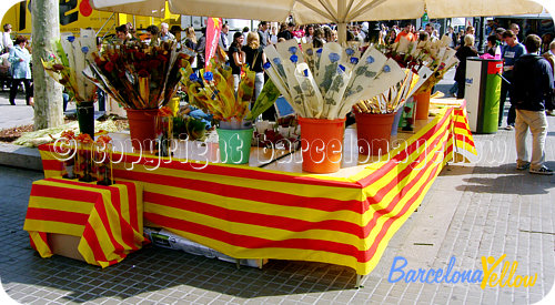 Diada Sant Jordi Barcelona